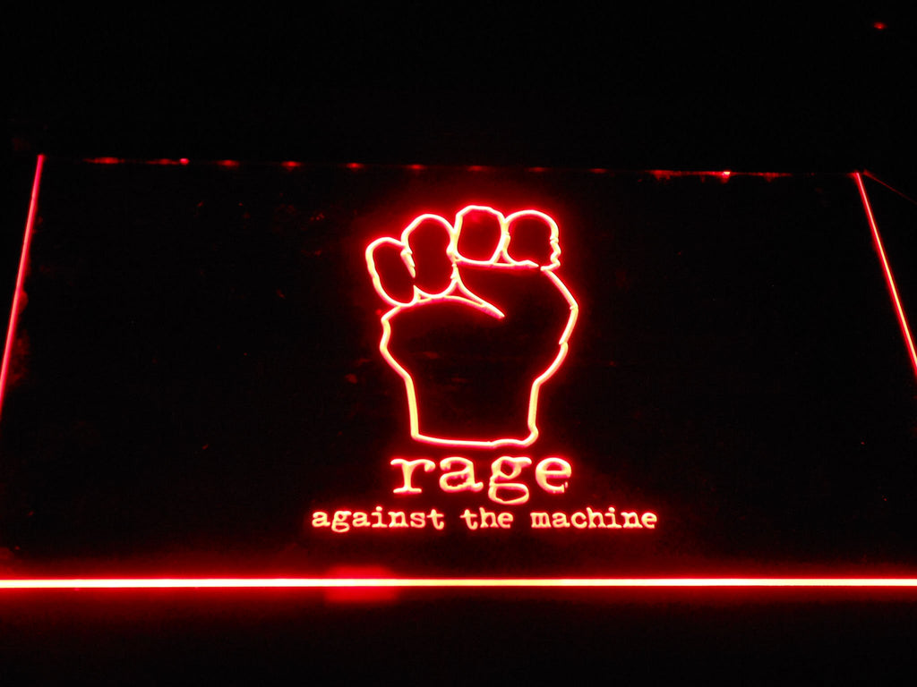 Rage Against the Machine LED Neon Sign USB - Red - TheLedHeroes