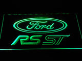 Ford RS ST LED Neon Sign USB - Green - TheLedHeroes