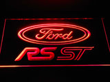 Ford RS ST LED Neon Sign USB - Red - TheLedHeroes