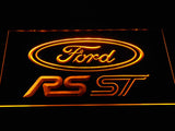 Ford RS ST LED Neon Sign USB - Yellow - TheLedHeroes