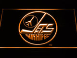 Winnipeg Jets (5) LED Neon Sign USB - Orange - TheLedHeroes