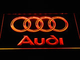 Audi LED Neon Sign USB - Orange - TheLedHeroes