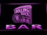 Rolling Rock Bar LED Neon Sign USB - Purple - TheLedHeroes