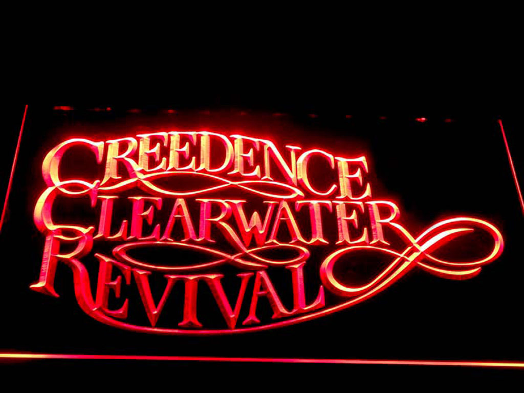 FREE Creedence Clearwater Revival LED Sign - Red - TheLedHeroes