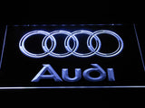 Audi LED Neon Sign USB - White - TheLedHeroes