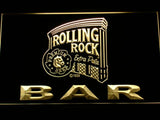 Rolling Rock Bar LED Neon Sign Electrical - Yellow - TheLedHeroes