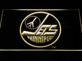 Winnipeg Jets (5) LED Neon Sign Electrical - Yellow - TheLedHeroes