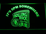 FREE Rolling Rock It's 5pm Somewhere LED Sign - Green - TheLedHeroes