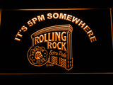 FREE Rolling Rock It's 5pm Somewhere LED Sign - Orange - TheLedHeroes