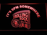 Rolling Rock It's 5pm Somewhere LED Neon Sign Electrical - Red - TheLedHeroes