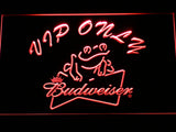 FREE Budweiser Frog VIP Only LED Sign - Red - TheLedHeroes