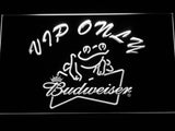FREE Budweiser Frog VIP Only LED Sign - White - TheLedHeroes