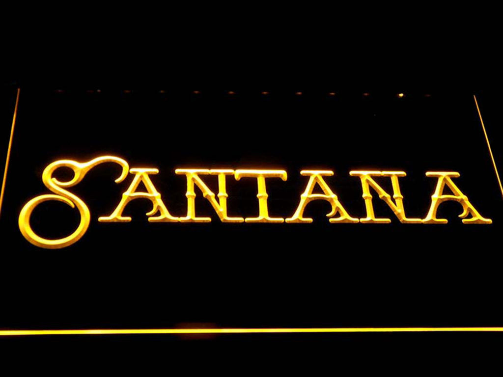 Carlos Santana (2) LED Neon Sign Electrical - Yellow - TheLedHeroes
