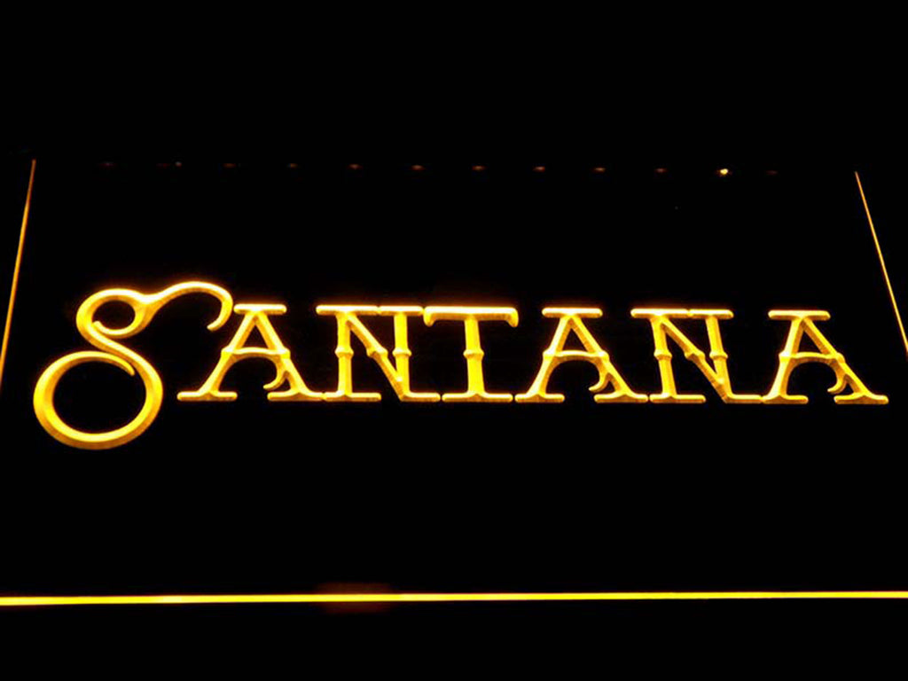 FREE Carlos Santana (2) LED Sign - Yellow - TheLedHeroes