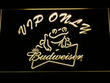 FREE Budweiser Frog VIP Only LED Sign - Yellow - TheLedHeroes