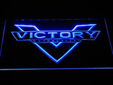 Victory Motorcycle LED Neon Sign USB - Blue - TheLedHeroes