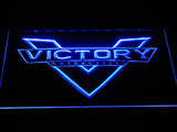 FREE Victory Motorcycle LED Sign - Blue - TheLedHeroes