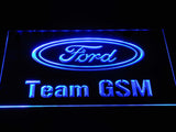 Ford Team GSM LED Neon Sign USB - Blue - TheLedHeroes