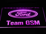 Ford Team GSM LED Neon Sign USB - Purple - TheLedHeroes