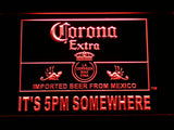 FREE Corona Extra It's 5 pm Somewhere LED Sign - Red - TheLedHeroes
