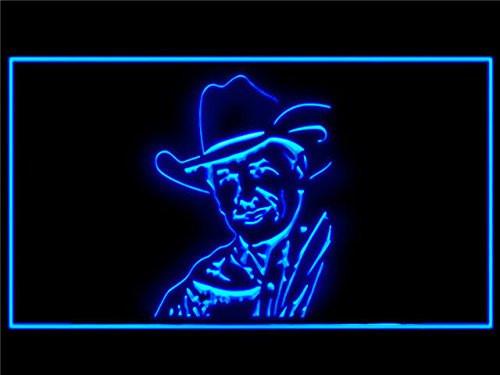 George Strait LED Neon Sign USB - Blue - TheLedHeroes