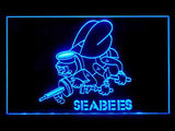 US Navy Seabees LED Sign - Blue - TheLedHeroes