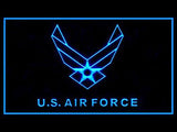 US Air Force Military LED Neon Sign USB - Blue - TheLedHeroes