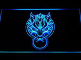 Cloudy Wolf Final Fantasy 7 FF7 LED Sign - Blue - TheLedHeroes