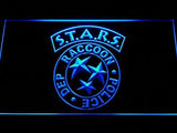 Biohazard Stars RPD Resident Evil LED Neon Sign USB - Blue - TheLedHeroes