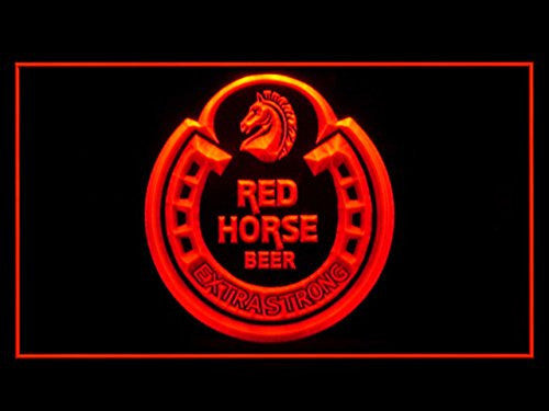 Red Horse Beer LED Sign - Red - TheLedHeroes