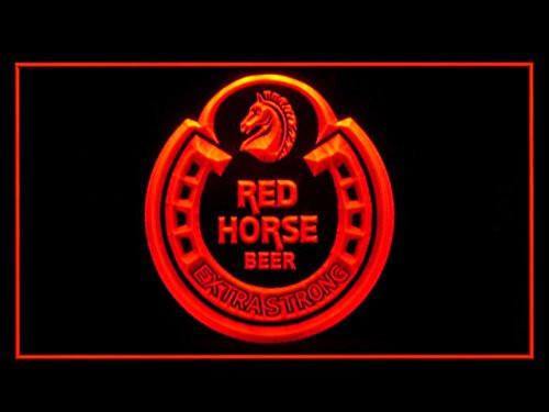 Red Horse Beer LED Neon Sign USB - Red - TheLedHeroes