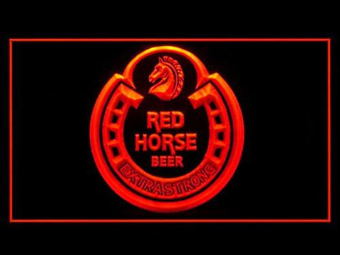 Red Horse Beer LED Neon Sign USB - Red - TheLedHeroes