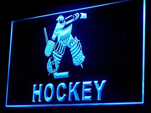 Ice Hockey LED Neon Sign USB - Blue - TheLedHeroes