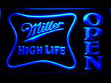 Miller High Life Open LED Neon Sign USB - Blue - TheLedHeroes