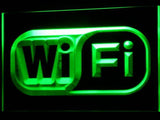 FREE Wi Fi Logo Free Internet Services LED Sign - Green - TheLedHeroes