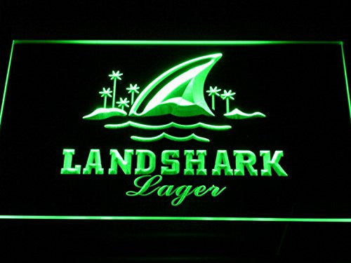 Landshark Larger LED Sign - Green - TheLedHeroes