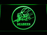 FREE Seabees Battalions LED Sign - Green - TheLedHeroes