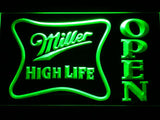 Miller High Life Open LED Neon Sign USB - Green - TheLedHeroes
