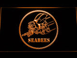 Seabees Battalions LED Neon Sign USB - Orange - TheLedHeroes