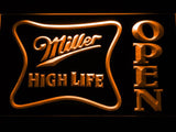 Miller High Life Open LED Neon Sign Electrical - Orange - TheLedHeroes