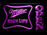 FREE Miller High Life Open LED Sign - Purple - TheLedHeroes