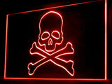 Death Head Skull LED Sign - Red - TheLedHeroes