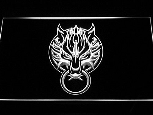 Cloudy Wolf Final Fantasy 7 FF7 LED Sign - White - TheLedHeroes