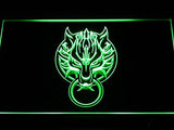 Cloudy Wolf Final Fantasy 7 FF7 LED Sign - Green - TheLedHeroes