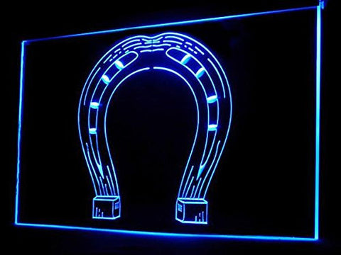 FREE Horseshoe LED Sign - Blue - TheLedHeroes