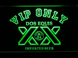 Dos Equis VIP Only LED Neon Sign Electrical - Green - TheLedHeroes