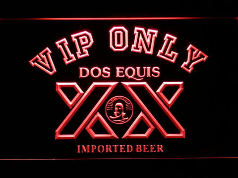 Dos Equis VIP Only LED Neon Sign Electrical - Red - TheLedHeroes
