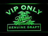 Miller Geniune Draft VIP Only LED Neon Sign USB - Green - TheLedHeroes