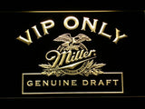 Miller Geniune Draft VIP Only LED Neon Sign USB - Yellow - TheLedHeroes