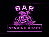 Miller Geniune Draft Bar LED Neon Sign USB - Purple - TheLedHeroes